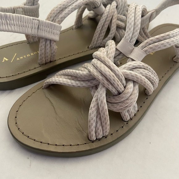 Anthropologie Reeta sandals size 36Euro 5.5 US strappy rope flat NWOT - Picture 4 of 7